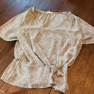 Stylish Black and Cream Women's Top